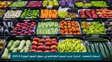 أسعار الجمعة.. تحديث جديد لسعر الطماطم في سوق العبور اليوم 9-5-2025